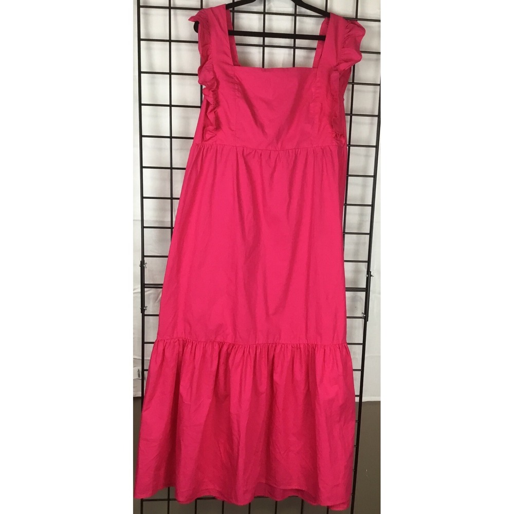 Emma &‎ Michele Sun Dress Tie Back Pink Maxi Size Large